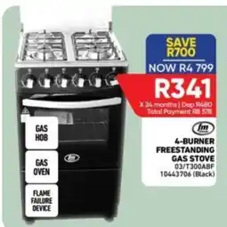 Furnmart 4-BURNER FREESTANDING GAS STOVE offer