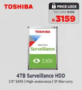 Toshiba 4TB Surveillance HDD