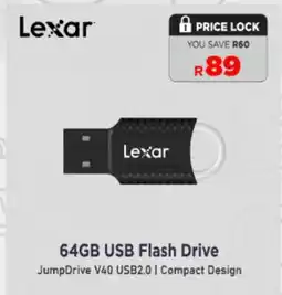 Mitabyte Lexar 64GB USB Flash Drive offer