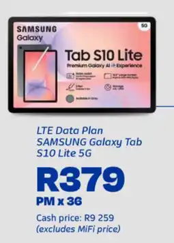 Telkom SAMSUNG Galaxy Tab S10 Lite 5G offer
