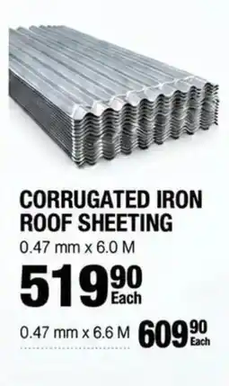 Build It Corrugated Iron Roof Sheeting offer