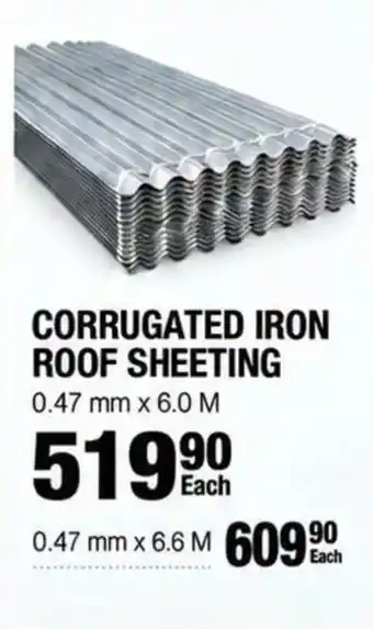 Corrugated Iron Roof Sheeting