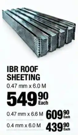 Build It IBR ROOF SHEETING offer