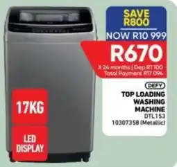 Furnmart DEFY TOP LOADING WASHING MACHINE offer