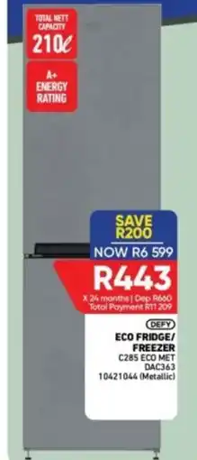 Furnmart DEFY ECO FRIDGE/ FREEZER offer