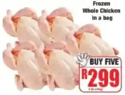 Boxer Frozen Whole Chicken in a bag offer