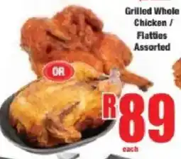Boxer Grilled Whole Chicken / Flatties Assorted offer