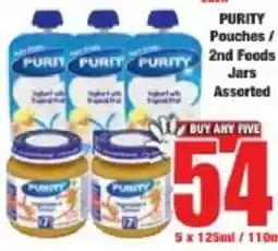 Boxer PURITY Pouches / 2nd Foods Jars Assorted offer