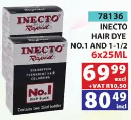 Arrow Cash And Carry Inecto Rapid Hair Dye offer