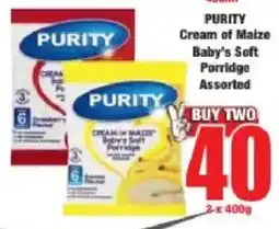 Boxer PURITY Cream of Maize Baby's Soft Porridge Assorted offer