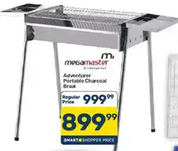 Pick n Pay Hypermarket megamaster Adventurer Portable Charcoal Braai offer