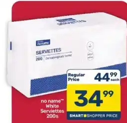 Pick n Pay Hypermarket no name White Serviettes offer