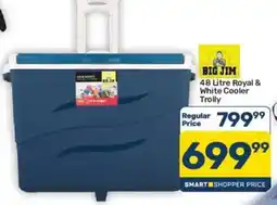 Pick n Pay Hypermarket BIG JIM 48 Litre Royal & White Cooler Trolley offer