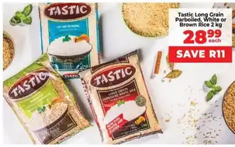 Tastic Long Grain Parboiled White or Brown Rice