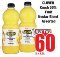 Boxer Clover Krush 50% Fruit Nectar Blend Assorted offer