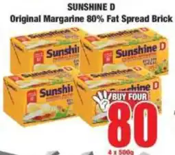 Boxer Sunshine D Original Margarine 80% Fat Spread Brick offer