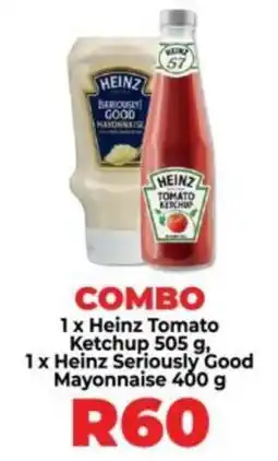 Food Lover's Market Heinz Tomato Ketchup and Heinz Seriously Good Mayonnaise Combo offer