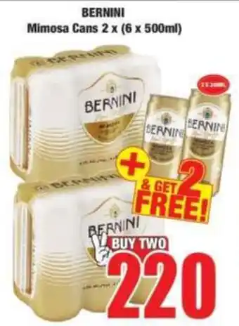 Bernini Mimosa Cans