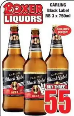Boxer Carling Black Label offer