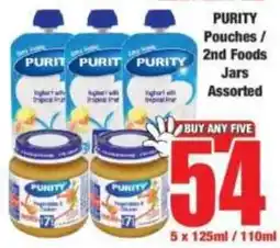 Boxer PURITY Pouches / 2nd Foods Jars Assorted offer