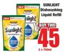 Boxer Sunlight Dishwashing Liquid Refill offer