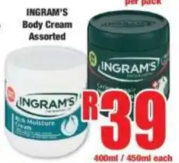 Boxer INGRAM'S Body Cream Assorted offer