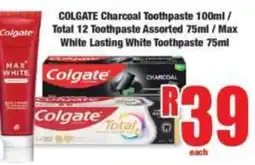 Boxer Colgate Charcoal Toothpaste Assorted offer