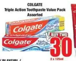 Boxer Colgate Triple Action Toothpaste Assorted offer