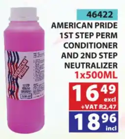 Arrow Cash And Carry American Pride 1st Step Perm Conditioner and 2nd Step Neutralizer offer