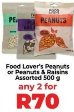 Food Lover's Market Food Lover's Peanuts or Peanuts & Raisins Assorted offer
