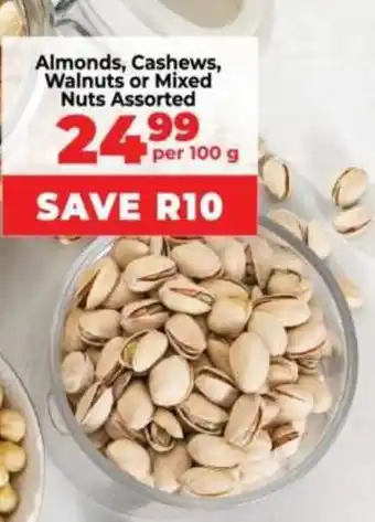Food Lover's Market Almonds, Cashews, Walnuts or Mixed Nuts Assorted offer
