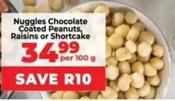 Food Lover's Market Nuggles Chocolate Coated Peanuts, Raisins or Shortcake offer