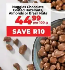 Food Lover's Market Nuggles Chocolate Coated Hazelnuts, Almonds or Brazil Nuts offer