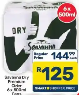 Pick n Pay Hypermarket Savanna Dry Premium Cider offer
