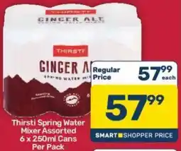 Pick n Pay Hypermarket Thirsti Spring Water Mixer Assorted offer