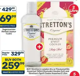 Pick n Pay Hypermarket Stretton's London Dry or Flavoured Gin Assorted offer