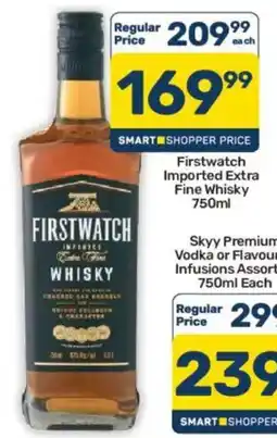 Pick n Pay Hypermarket Firstwatch Imported Extra Fine Whisky offer