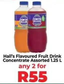 Food Lover's Market Hall's Flavoured Fruit Drink Concentrate Assorted offer