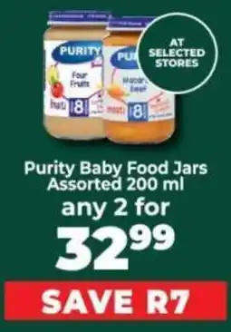 Food Lover's Market Purity Baby Food Jars Assorted offer