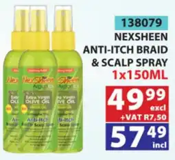 Arrow Cash And Carry Nexsheen anti-itch braid & scalp spray offer