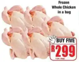 Boxer Frozen Whole Chicken in a bag offer