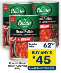 Pick n Pay Hypermarket Rhodes Braai Relish Assorted offer