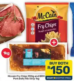 Pick n Pay Hypermarket McCain Fry Chips and BRM Pork Belly Rib Strip offer
