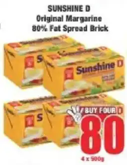 Boxer Sunshine D Original Margarine 80% Fat Spread Brick offer