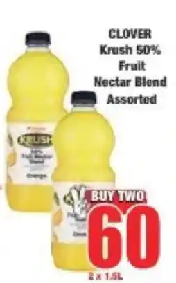 Boxer CLOVER Krush 50% Fruit Nectar Blend Assorted offer