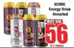 Boxer SCORE Energy Drink Assorted offer