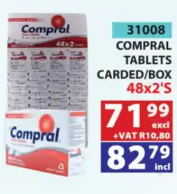 Arrow Cash And Carry Compral tablets carded/box offer