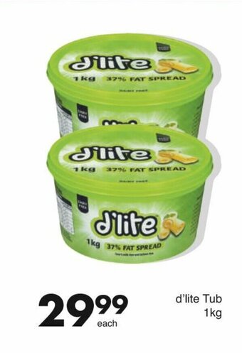 Save d'Lite Tub 1kg offer