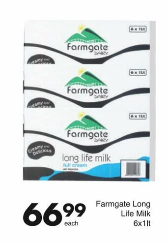 Farmgate Long Life Milk 6x1Lt