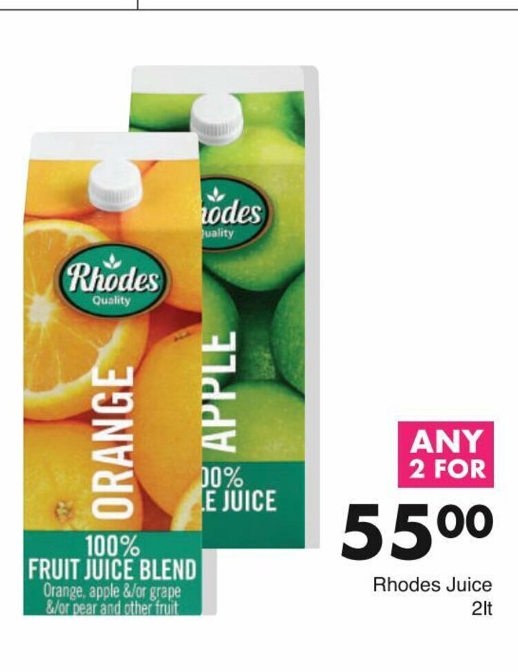 Rhodes Juice 2lt offer at Save